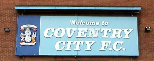 Sign above the entrance to Highfield Road, Coventry City F.C. Sign above the entrance to Highfield Road, Coventry City F.C.