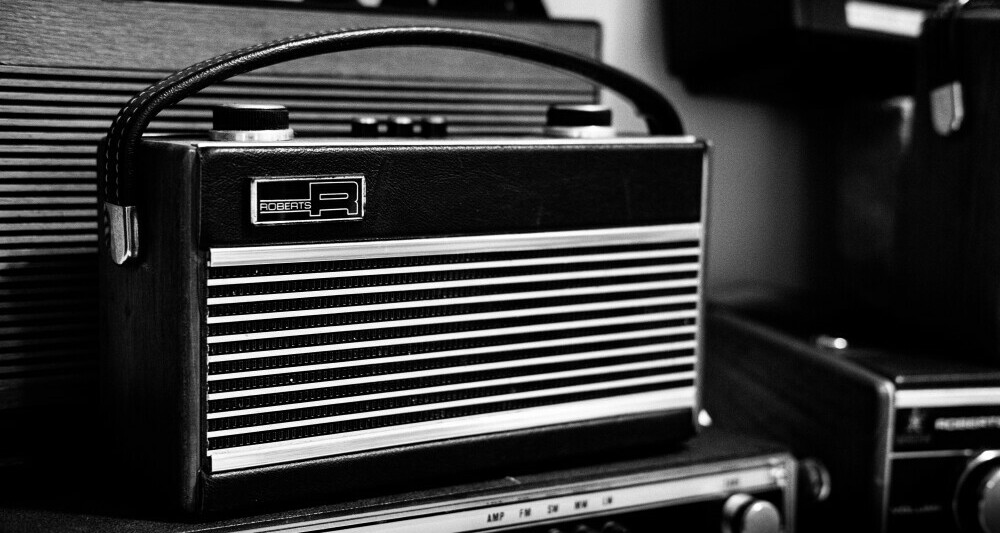 A Roberts radio siilar to the one on which I listened to the FA Cup draw