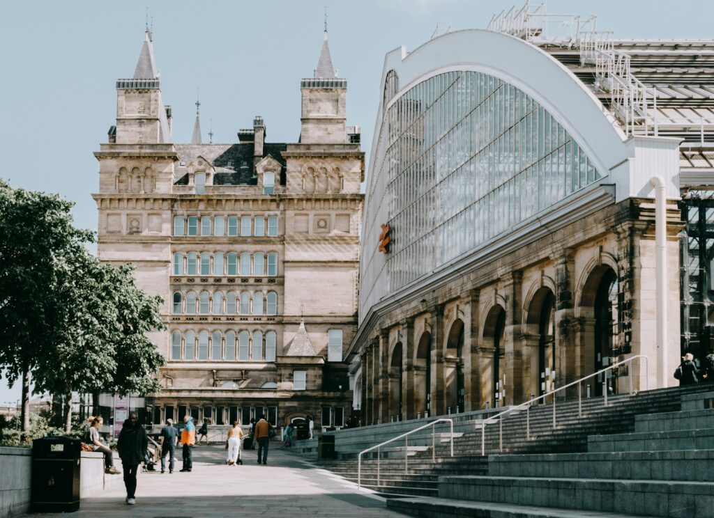 Liverpool Lime Street station with the North Western Hotel in the background Liverpool Lime Street station with the North Western Hotel in the background