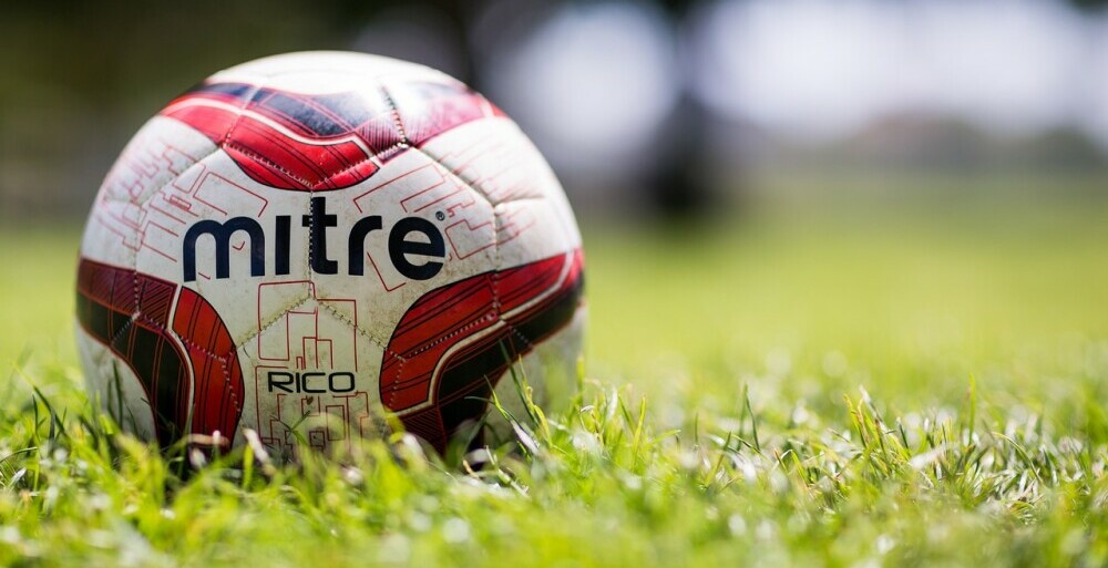 A Mitre football, not unlike the one used at Anfield today A Mitre football, not unlike the one used at Anfield today