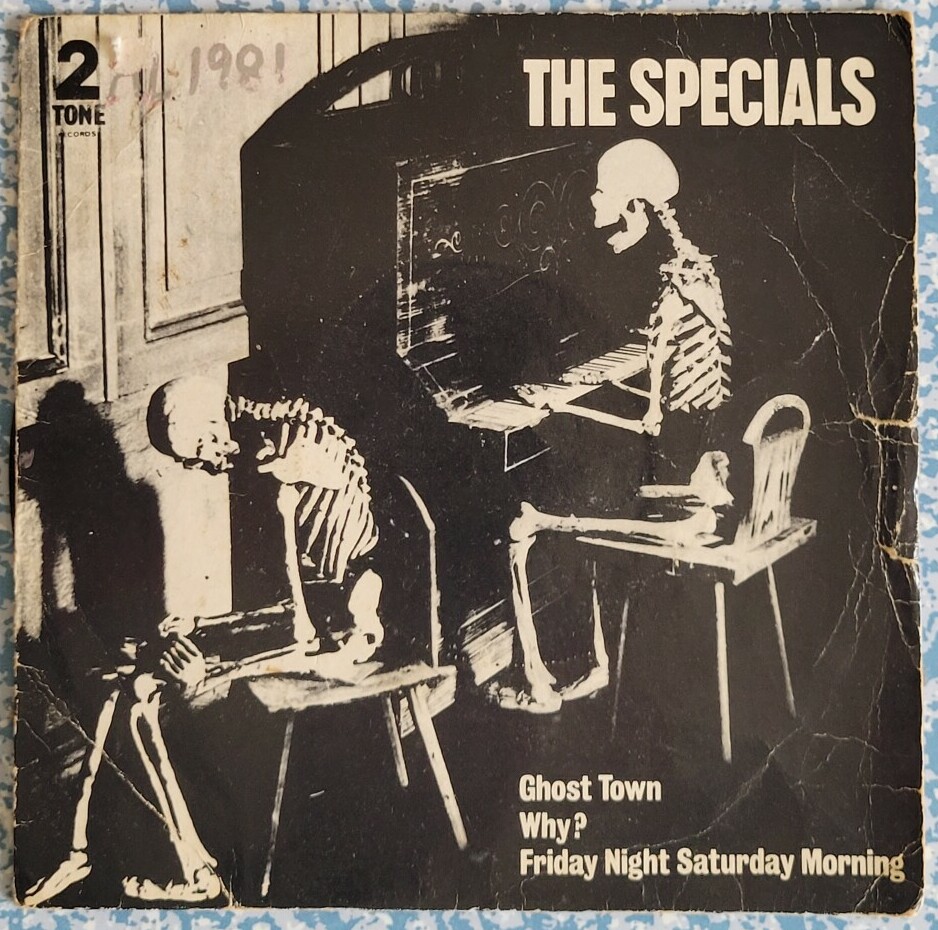 My 7 inch copy of The Specials' epochal work, Ghost Town