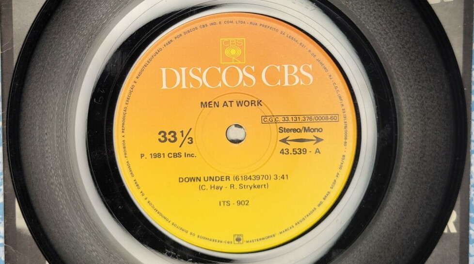 the record label for Men at Work Down Under