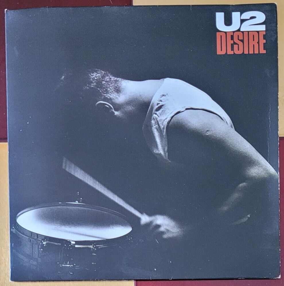 7-inch single cover of Desire from U2