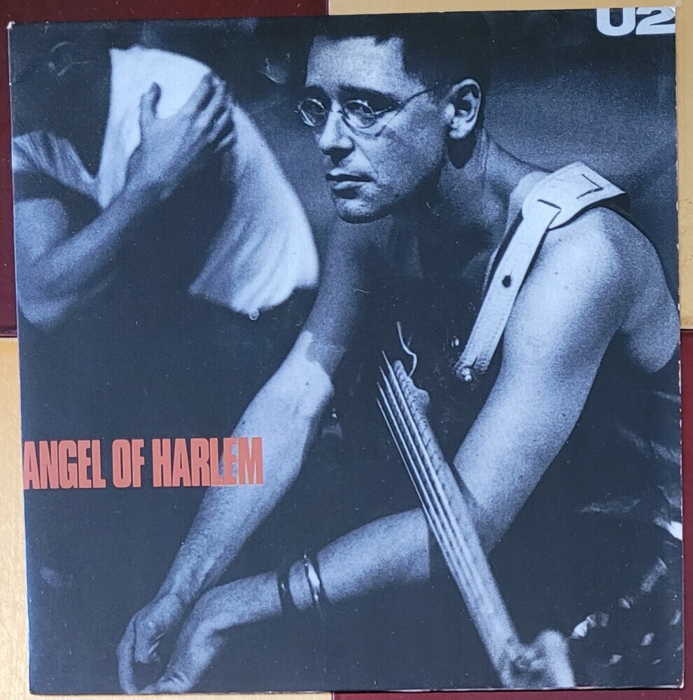 The U2 7-inch single Angel of Harlem from 1988